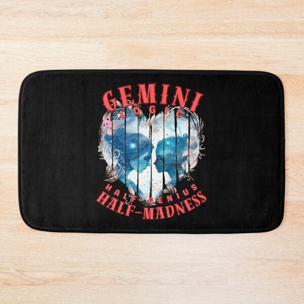 Item preview, Gemini Logic: Half-Genius, Half-Madness. gemini astrology designed and sold by ZodiacWonders.