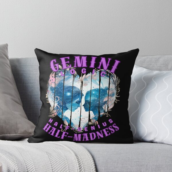 Item preview, Gemini Logic: Half-Genius, Half-Madness. gemini constellation designed and sold by ZodiacWonders.