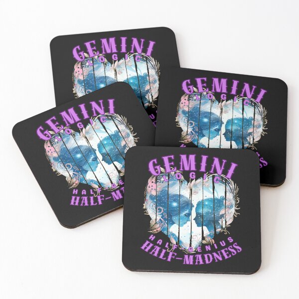 Item preview, Gemini Logic: Half-Genius, Half-Madness. gemini constellation designed and sold by ZodiacWonders.