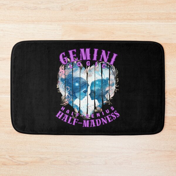 Item preview, Gemini Logic: Half-Genius, Half-Madness. gemini constellation designed and sold by ZodiacWonders.