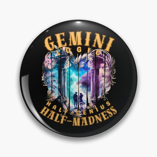 Item preview, Gemini Logic: Half-Genius, Half-Madness. gemini funny designed and sold by ZodiacWonders.
