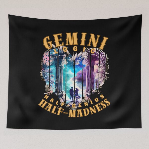 Item preview, Gemini Logic: Half-Genius, Half-Madness. gemini funny designed and sold by ZodiacWonders.