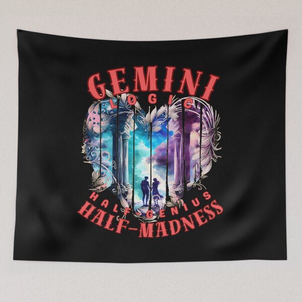 Item preview, Gemini Logic: Half-Genius, Half-Madness. gemini june designed and sold by ZodiacWonders.
