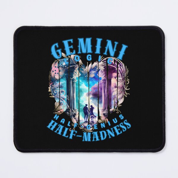 Item preview, Gemini Logic: Half-Genius, Half-Madness. gemini horoscope designed and sold by ZodiacWonders.