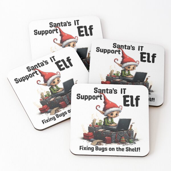 Item preview, Santa's IT Support Elf - Fixing Bugs on the Shelf! designed and sold by duke818.