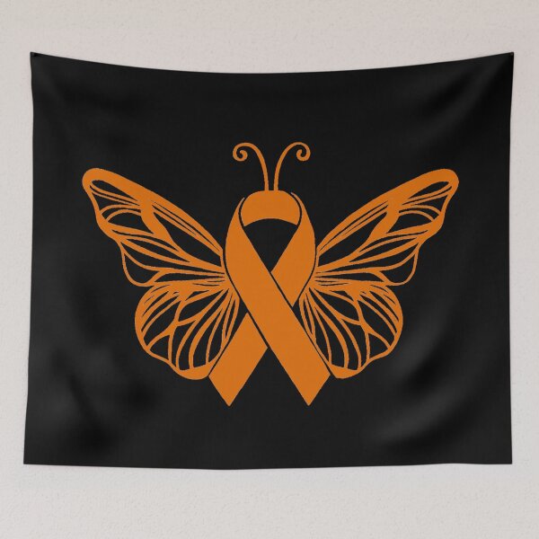Aperçu de l'œuvre Ruban De Sensibilisation Papillon Orange créée et vendue par CaitlynConnor.