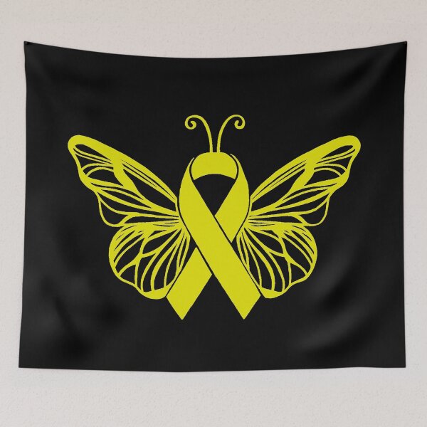 Aperçu de l'œuvre Ruban De Sensibilisation Papillon Jaune créée et vendue par CaitlynConnor.