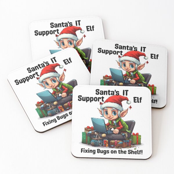 Item preview, Santa's IT Support Elf - Fixing Bugs on the Shelf! designed and sold by duke818.