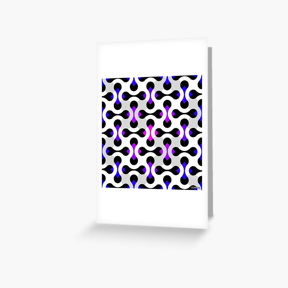 Unreal Color Squares Greeting Card
