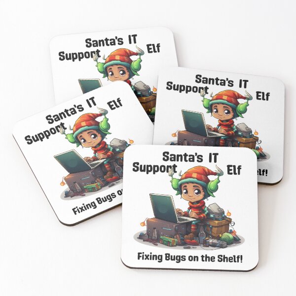 Item preview, Santa's IT Support Elf - Fixing Bugs on the Shelf! designed and sold by duke818.