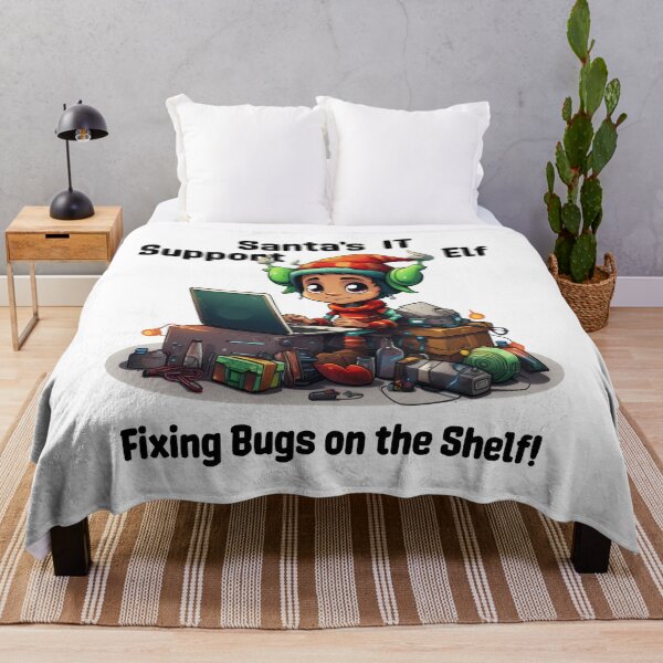 Item preview, Santa's IT Support Elf - Fixing Bugs on the Shelf! designed and sold by duke818.