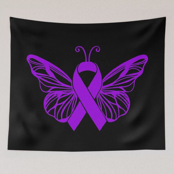 Aperçu de l'œuvre Ruban de sensibilisation Papillon Violet créée et vendue par CaitlynConnor.