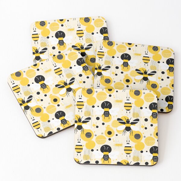 Item preview, modern bumble bees #2 designed and sold by darkartsflowers.