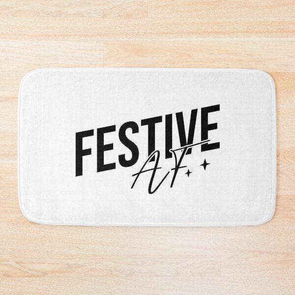 Item preview, Festive AF design in black designed and sold by Susan-Marie220.