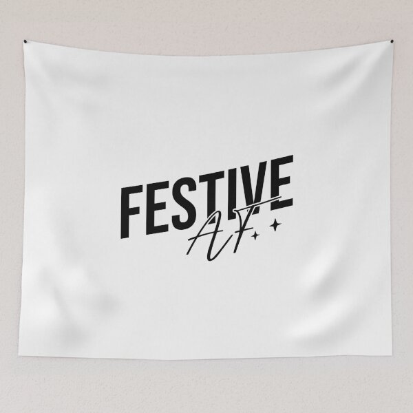Item preview, Festive AF design in black designed and sold by Susan-Marie220.