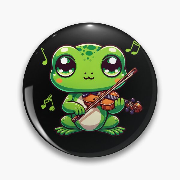 Artikelvorschau, Melodische Freude: Chibi Frog Violinist entworfen und verkauft von Seetears.
