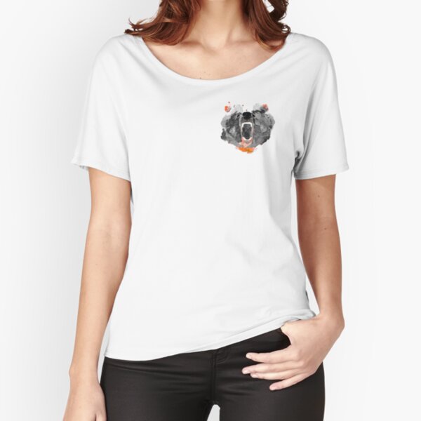 go bears! in black Relaxed Fit T-Shirt