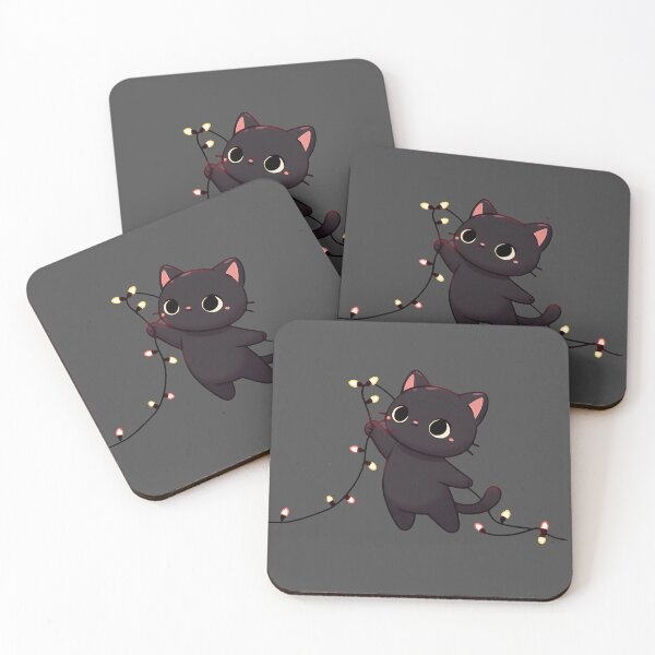 Item preview, Black Cat Christmas Lights - Cute and Festive for Cat Lovers designed and sold by BoundlessWorks.