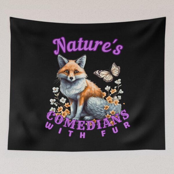 Item preview, Nature's Comedians With Fur. realistic fox designed and sold by FoxVibes.