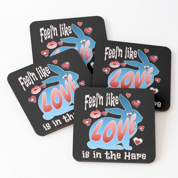 Item preview, Feel'n Like Love is in the Hare, White Letters designed and sold by AychtuoImages.