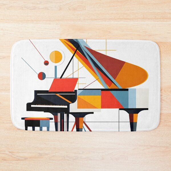 Item preview, Constructivism abstract piano print designed and sold by dcrc.