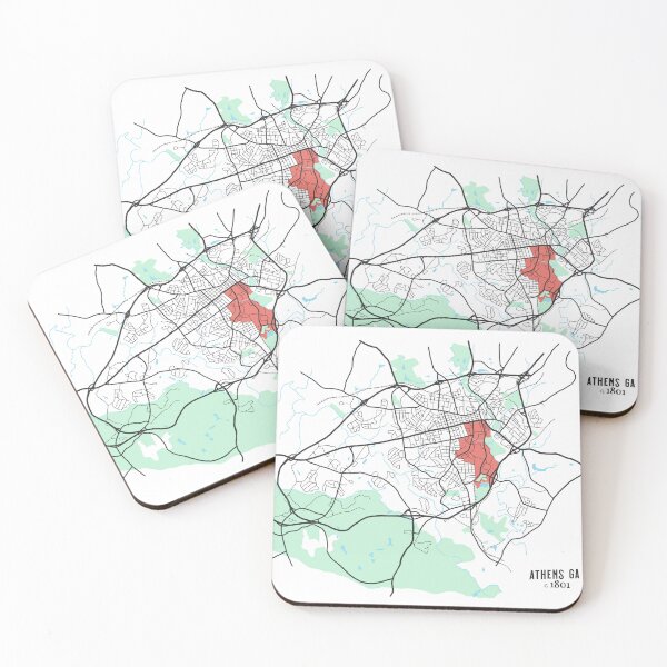 Item preview, Athens, Ga Map designed and sold by Bailie Eliason.