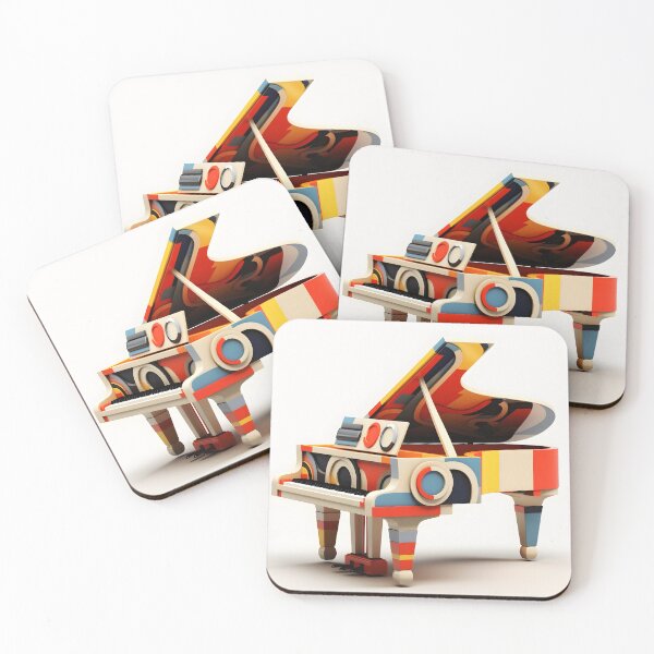 Item preview, constructivism abstract piano print designed and sold by dcrc.
