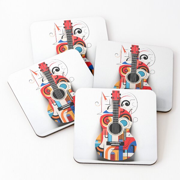 Item preview, constructivism abstract guitar print designed and sold by dcrc.