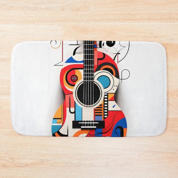 Item preview, constructivism abstract guitar print designed and sold by dcrc.