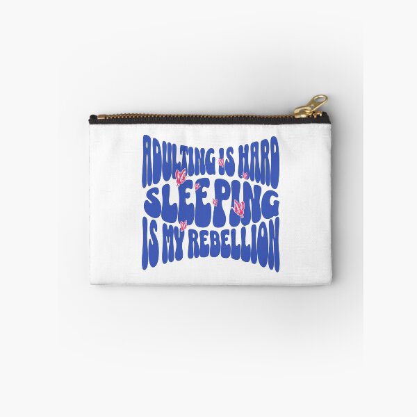 Item preview, Adulting is hard sleeping is my rebellion professional sleeper butterflies dream hobby designed and sold by ArtisanTeeShop.