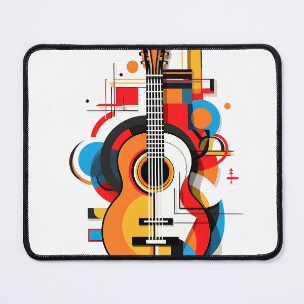Item preview, constructivism abstract guitar print designed and sold by dcrc.