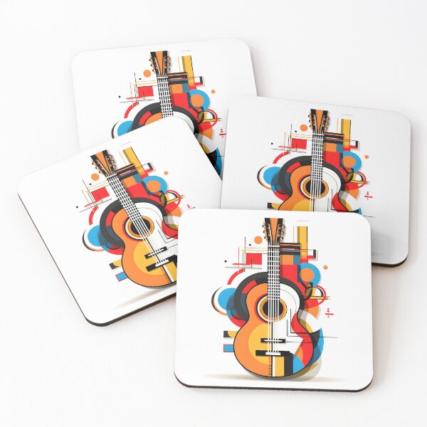 Item preview, constructivism abstract guitar print designed and sold by dcrc.