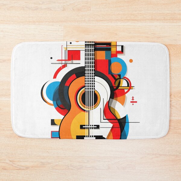 Item preview, constructivism abstract guitar print designed and sold by dcrc.