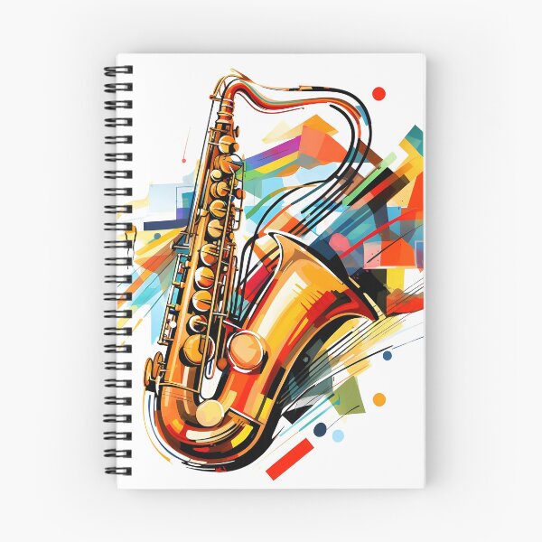 Item preview, constructivism abstract saxophone print designed and sold by dcrc.