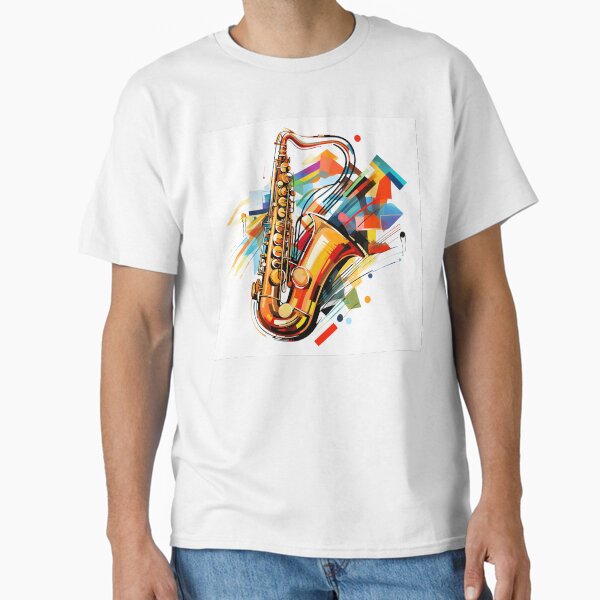 Item preview, constructivism abstract saxophone print designed and sold by dcrc.
