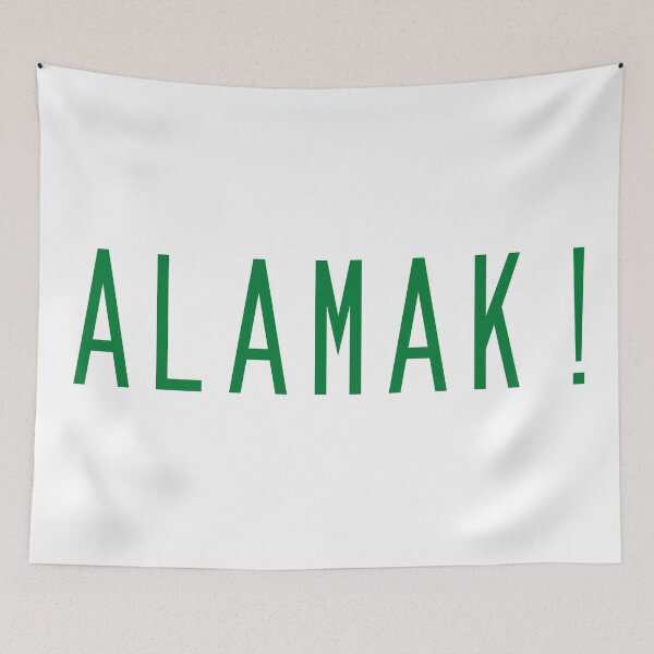 Aperçu de l'œuvre Alamak vert rétro classique créée et vendue par UniqueDesignHub.