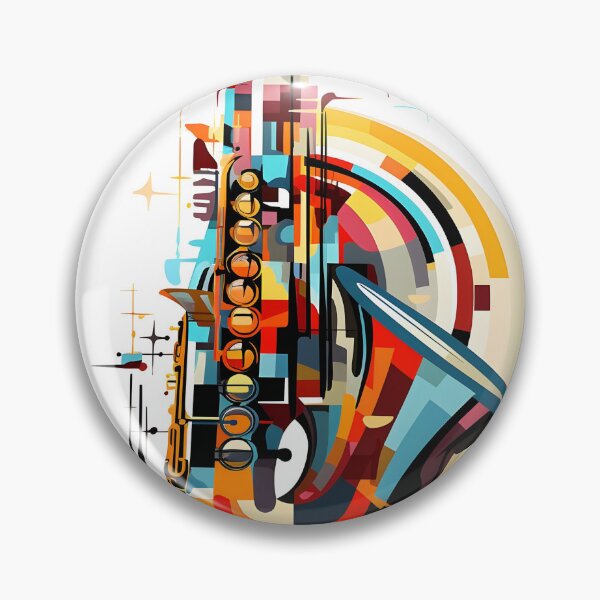 Item preview, constructivism abstract saxophone print designed and sold by dcrc.
