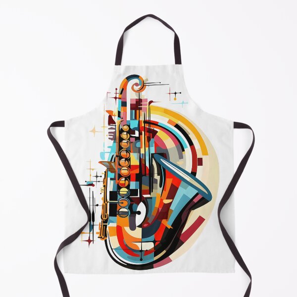 Item preview, constructivism abstract saxophone print designed and sold by dcrc.