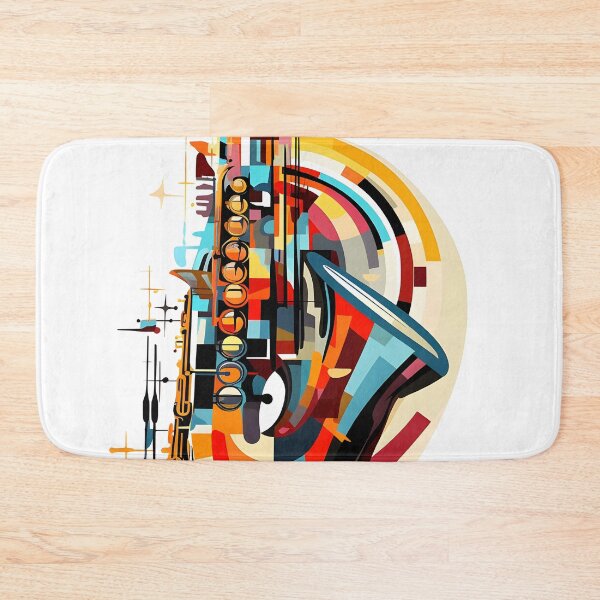 Item preview, constructivism abstract saxophone print designed and sold by dcrc.