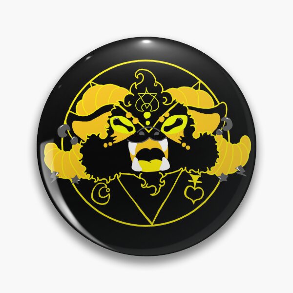 Item preview, yellow demon goat designed and sold by MoonMystery55.