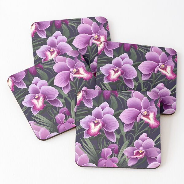 Artikelvorschau, Orchidee nahtloses Muster entworfen und verkauft von ThechampArt.