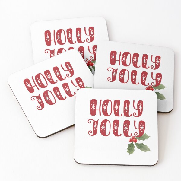 Item preview, Holly Jolly! (red) designed and sold by DigitalPatternx.