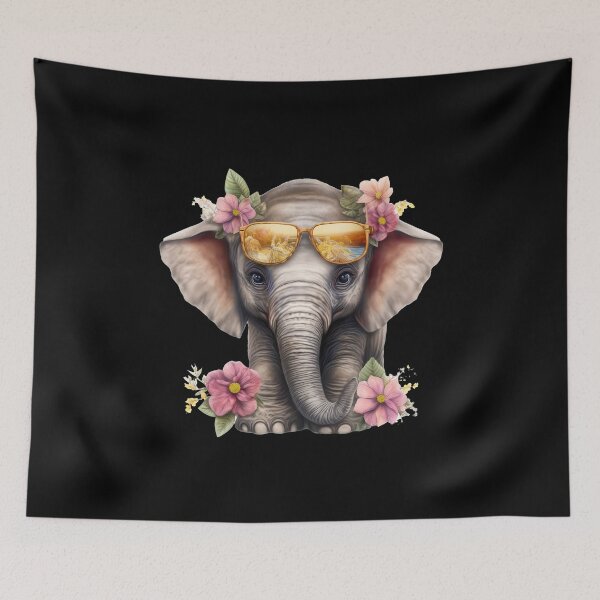 Item preview, Elephant Face designed and sold by ElephantVibes.