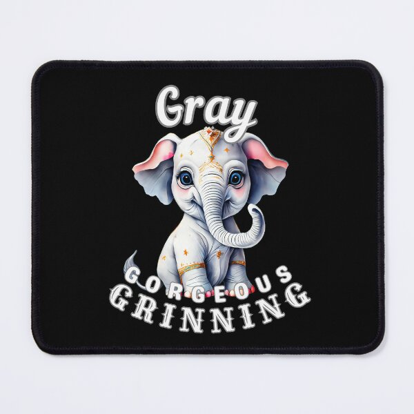 Item preview, Gray, Gorgeous, Grinning designed and sold by ElephantVibes.
