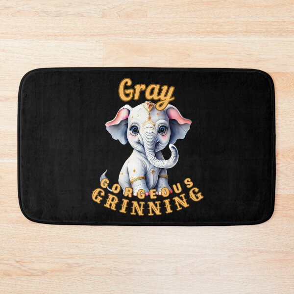 Item preview, Gray, Gorgeous, Grinning. elephant lover designed and sold by ElephantVibes.