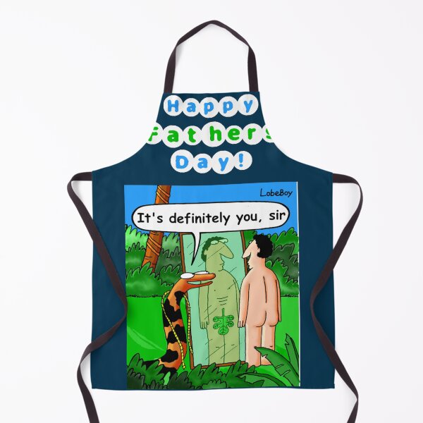 Item preview, Funny Cartoon Fathers Day Card or Gift - Adam in the Garden of Eden designed and sold by Lobeboy.