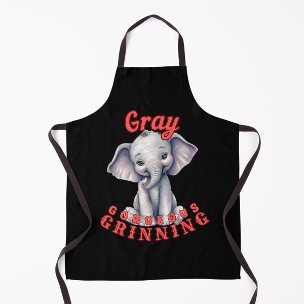 Item preview, Gray, Gorgeous, Grinning. happy elephant designed and sold by ElephantVibes.