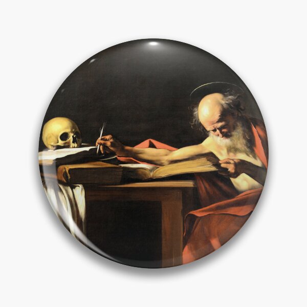 Item preview, Caravaggio's Saint Jerome Writing - Iconic Renaissance Artwork designed and sold by Under-TheTable.
