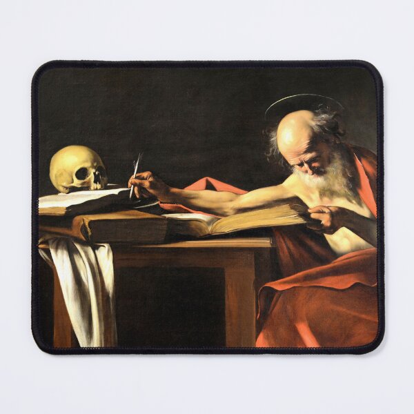 Item preview, Caravaggio's Saint Jerome Writing - Iconic Renaissance Artwork designed and sold by Under-TheTable.