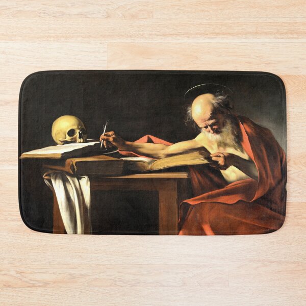 Item preview, Caravaggio's Saint Jerome Writing - Iconic Renaissance Artwork designed and sold by Under-TheTable.